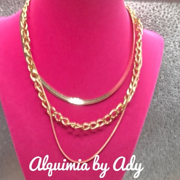Alquimia Gold Necklace Set - Picture 1 of 1